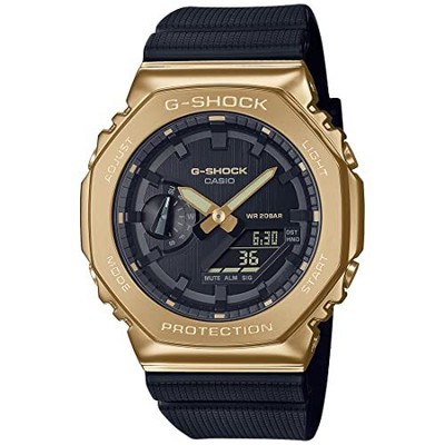 Pre-owned Casio G-shock Analog-digital Black Dial Men Gm-2100g-1a9dr (g1278)