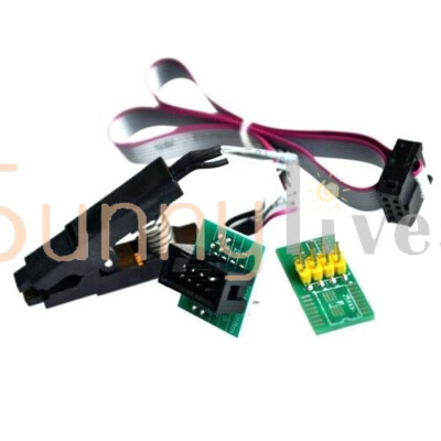 SOIC8 SOP8 Test Clip For EEPROM 93/25 /24Cx in-Circuit Programming + 2 Adapter