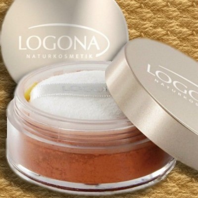 Logona Loose Face Powder Bronze Loser Puder 02, 7g, Naturkosmetik Bio vegan
