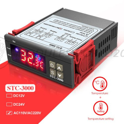 STC-3000 AC110V-220V Digital Temperature Controller Thermostat Sensor Probe US