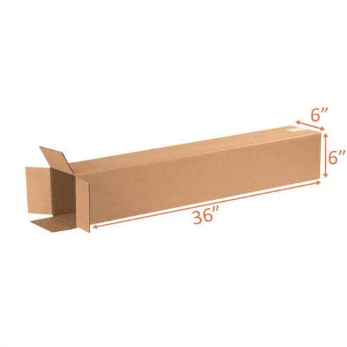 (2 Pack) 6x6x36 Size Shipping And Packing Box - (2 Boxes Per Order)