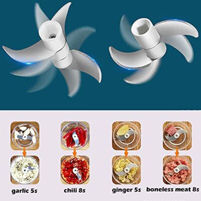 Mini Electric Garlic Chopper Food Processor for Fruits Vegetables Onion Carrots