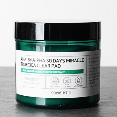 SOME BY MI AHA BHA PHA 30Days Miracle Truecica Clear Pad 70sheets 125ml K-Beauty