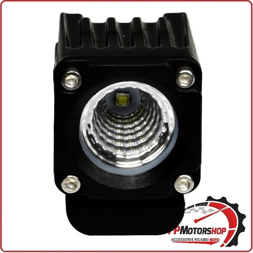 WL19 FARO AUSILIARIO SUPPLEMENTARE 1 LED 9/32V LUCE AMPIA BIANCO PER CAMION MOTO