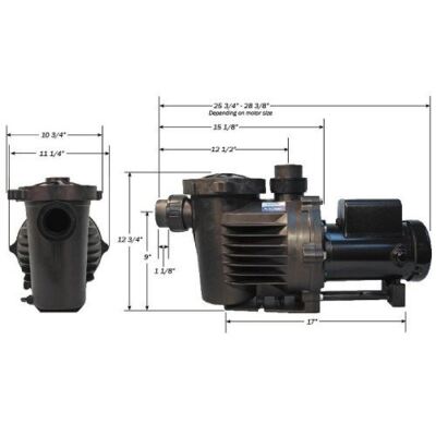 Performance Pro Artesian External Pump A2-1/2-76 Low RPM 7,560 gphNO CORD