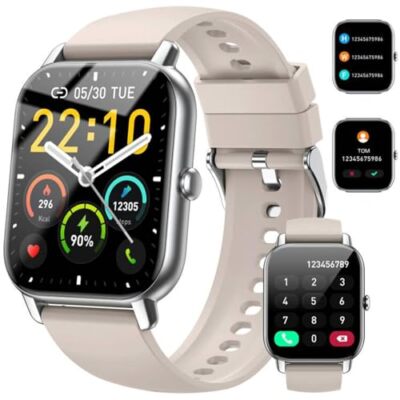 Nerunsa Smartwatch mit Telefonfunktion, 1,85'' Touchscreen, 110+ Sportmodi