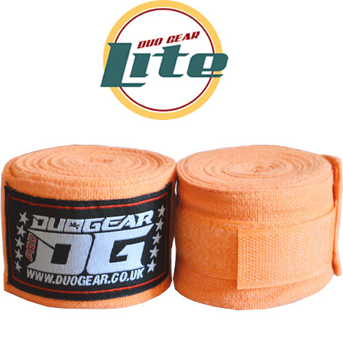 LITE ORANGE MMA THAIBOXING KICKBOXING BOXING HAND WRAPS (PAIR) 2.5m