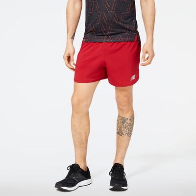 Мужские кроссовки New Balance Impact Run 5 дюймов, короткие красные, размер 2XL