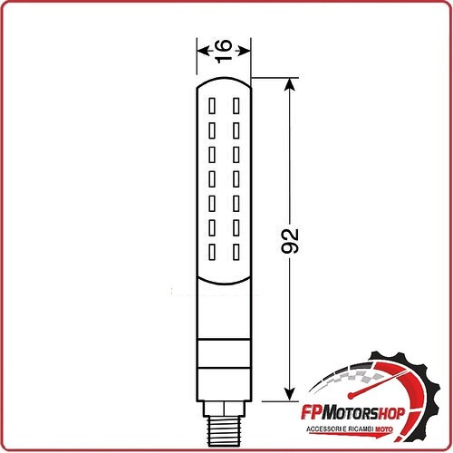 90478 LINE FRONT INDICATORI DIREZIONE LED SEQUENZIALE E LUCE BIANCA FRECCE MOTO