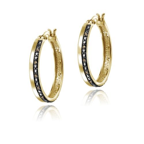 Brass Hoop Fashion Earrings