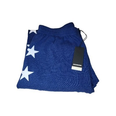 Monrow Sweatpants Joggers Womens XS  Stars Super Soft Blue USA