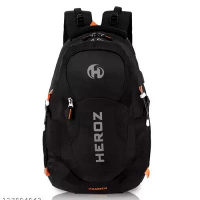 Heroz Hammer Unisex Nylon 35 L Travel Laptop Backpack Water Resistant Slim