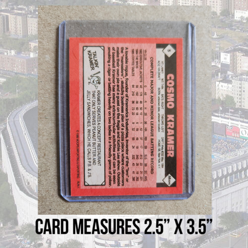 Seinfeld George Costanza and Kramer Retro Style Baseball Card NY Parody Art ACEO