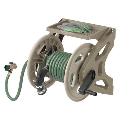 Suncast Handler 200 Foot Resin Wall Mounted Outdoor Garden H