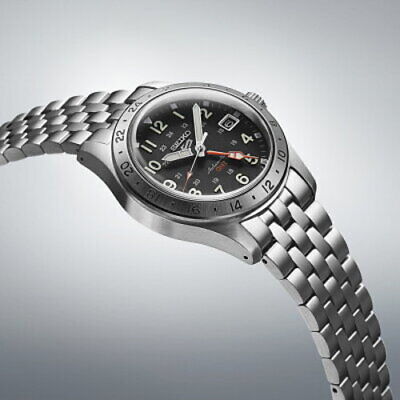 Pre-owned Seiko 5 Sports Sbsc011 Field Gmt Auto Black Watch