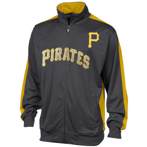 🔥 SALEMajestic Authentic 🔥 Pittsburgh Pirates Pullover Jacket L XL? 1/4  Zip