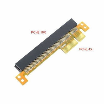 Riser Card Adaptor PCI-E Express 4x to 16x Extender Converter Male to Female