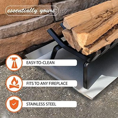Essentially Yours Adjustable Fireplace Tray | Stainless Steel Expandable Ash and