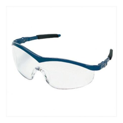 Crews Glasses 135-ST120 Storm Safety Glass with Navy Frame, Clear Lens