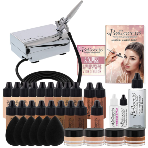 Complete Professional Belloccio Airbrush Cosmetic Makeup Sys
