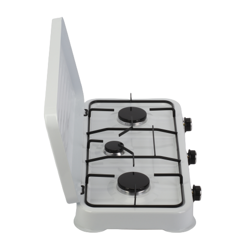 Portable Gas Camping Stove 3 Burners Outdoor Camping Stove w/Lid 2.2kw*2+1kw*1