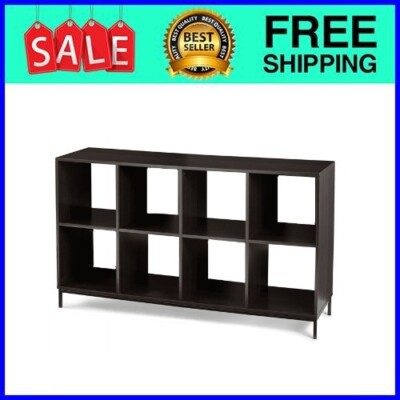 Better Homes & Gardens 8-Cube Organizer with Metal Base, Espresso