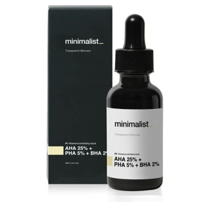 Minimalist AHA 25% + PHA 5% + BHA 2% Peeling Solution for Glowing Skin 30ml_
