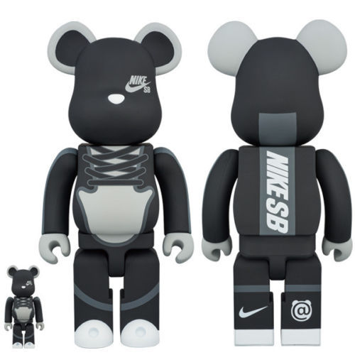 MEDICOM TOY BE@RBRICK NIKE SB 2020 White 400% & 100