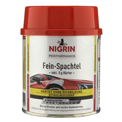 NIGRIN Performance FeinSpachtel 250g inkl Härter Kratzerentferner  Zweikomponent