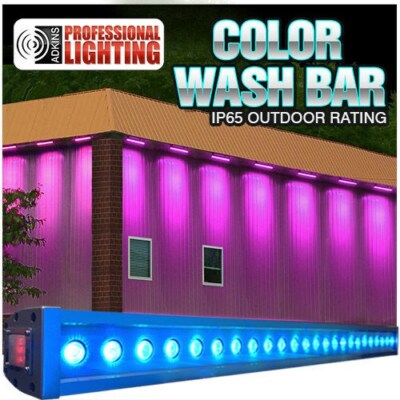 40'' Color Wash Bar RGB Tri-Color 24x3W LED - IP65 Outdoor Waterproof
