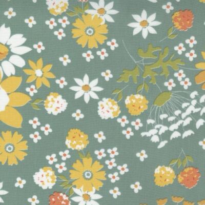 Cozy Up By Corey Yoder For Moda - Blue Floral Harvest  #29120-17