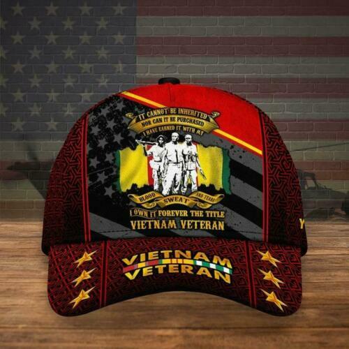 Vietnam Veteran I Have Earned It With My Blood Sweat & Tears Baseball Cap