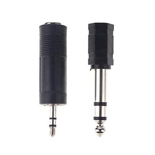 Set 2 Adattatori Microfono Audio Jack 3,5mm - Jack 6,3mm Linq A2-635