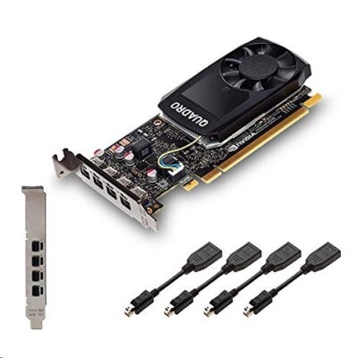 2GB HP 3ME25AT Quadro P620 GDDR5 4x DP Graphics Card