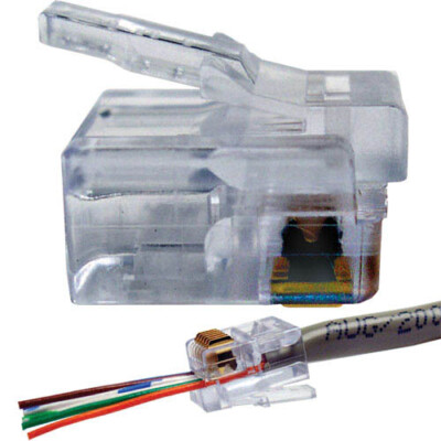 Platinum Tools 100026B EZ-RJ12/11 Connects, 100/Box