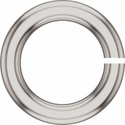 10mm OD 6.5mm ID SOLID 10k White Gold 14ga Thick Heavy gauge OPEN Jump Ring USA