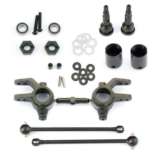 Tekno Slash 4x4 Stampede 4x4 Front Driveshafts Steering Blocks Stub Axles 6851X 815076010149 | eBay
