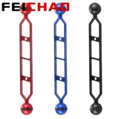 FEICHAO Diving Camera Bracket Mount Clamp Dual Ball Lighting Arm CNC Aluminum