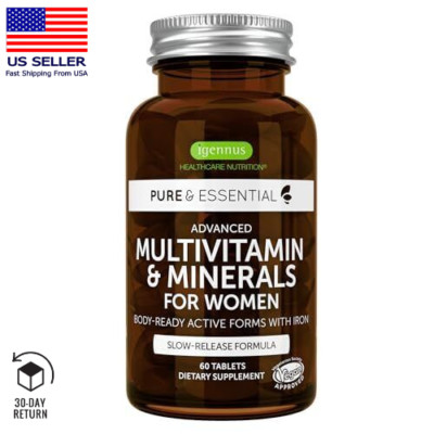 Methylated Women'S Multivitamin, Methylated Folate for MTHFR, Clean Label & Vega