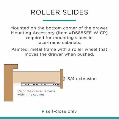 Ball Bearing Drawer Slides 16-Inch Made from Stamped Steel w/ Zinc Plated Finish
