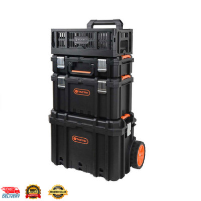 TACTIX 4-in-1 Rolling Tool Box System FREE SHIPPING