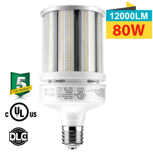 80w Cob Light 400w Mh/hps Replacement Parking Lot Light 6000k E39