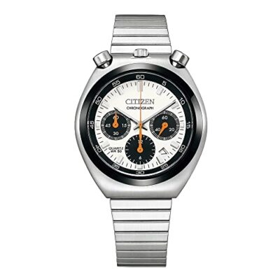 Pre-owned Citizen An3660-81a Bullhead White Dial Record Label Tsuno Chronograph Men Watch