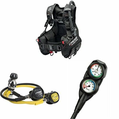 Cressi Start Pro Auftriebskompensator, Medium + AC2 / Compact INT mit Octopus XS