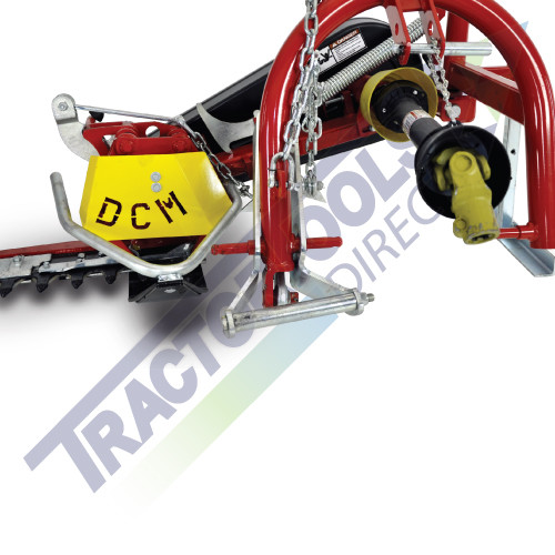 TX59 Sickle Bar Mower+Mechanical Lift by DCM for compact tractors