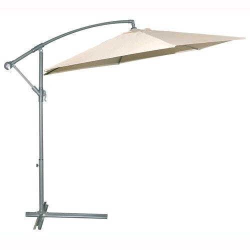 OMBRELLONE A BRACCIO IN ALLUMINIO Ø 300 cm TELO IN POLIESTERE COLORE BEIGE ECRU'