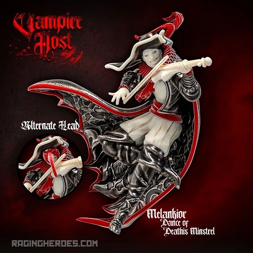 Ragine heroes Графы-вампиры Меланкиор, менестрель Танец смерти, 28 мм