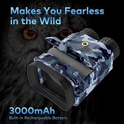 Hojocojo Mini Night Vision Goggles - Exclusive - Rechargeable Infrared Binocu...