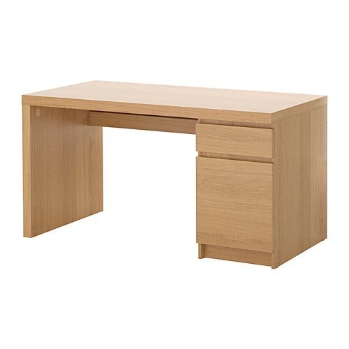 Ikea Malm Oak Office Desk Drawer 140x65cm in Ballymena