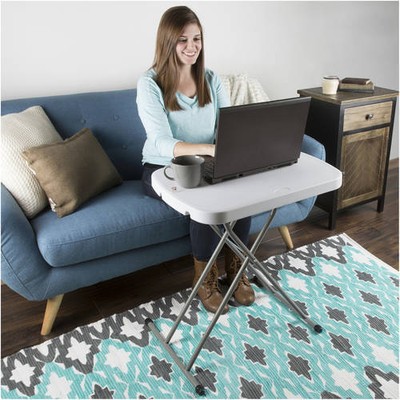 Home Folding Table PC Table TV Tray Outdoor Indoor Camp Table (Great for Laptop)
